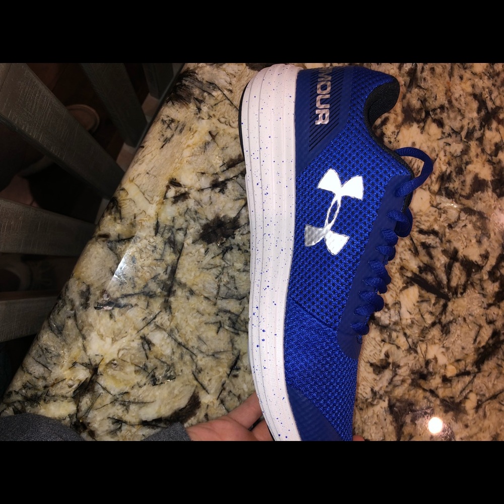 Royal blue Under Armour shoes